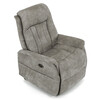 Polohovací křeslo, elektrické zabudované ovládání, šedá, látka vintage, TV-Q8575 GREY3