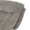Polohovací křeslo, elektrické zabudované ovládání, šedá, látka vintage, TV-Q8575 GREY3
