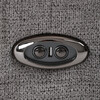 Polohovací křeslo, elektrické zabudované ovládání, šedá, látka, TV-Q8575 GREY2
