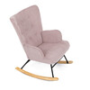 Houpací křeslo, růžová, látka, AK-371 PINK2