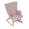 Houpací křeslo, růžová, látka, AK-371 PINK2