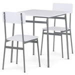 Jídelní set s 2 židlemi, 70x70x76cm, mdf AUT-O2122 WT