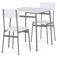 Jídelní set s 2 židlemi, 70x70x76cm, mdf AUT-O2122 WT