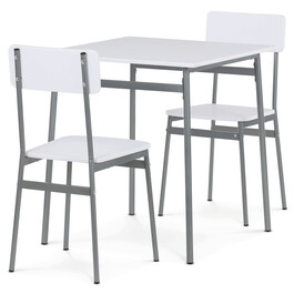 Jídelní set s 2 židlemi, 70x70x76cm, mdf AUT-O2122 WT