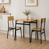 Jídelní set s 2 židlemi, 70x70x76cm, mdf, divoký dub, AUT-O2121 OAK