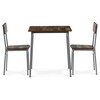 Jídelní set s 2 židlemi, 70x70x76cm, mdf, old wood, AUT-O2122 OLW2