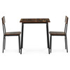 Jídelní set s 2 židlemi, 70x70x76cm, mdf, old wood, AUT-O2121 OLW2