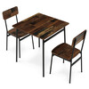 Jídelní set s 2 židlemi, 70x70x76cm, mdf, old wood, AUT-O2121 OLW2