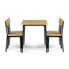 Jídelní set s 4 židlemi, 110x70x76cm, mdf, divoký dub, AUT-O2155 OAK