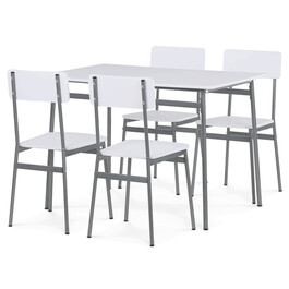 Jídelní set s 4 židlemi, 110x70x76cm, mdf AUT-O2156 WT