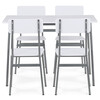Jídelní set s 4 židlemi, 110x70x76cm, mdf AUT-O2156 WT