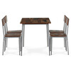 Jídelní set s 4 židlemi, 110x70x76cm, mdf, old wood, AUT-O2156 OLW2