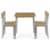 Jídelní set s 4 židlemi, 110x70x76cm, mdf, divoký dub, AUT-O2156 OAK