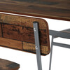 Jídelní set s 4 židlemi, 110x70x76cm, mdf, old wood, AUT-O2156 OLW2