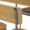 Jídelní set s 4 židlemi, 110x70x76cm, mdf, divoký dub, AUT-O2156 OAK