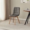 Jídelní židle, šedá, látka, CT-291 GREY2