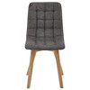 Jídelní židle, šedá, látka, CT-291 GREY2