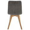 Jídelní židle, šedá, látka, CT-291 GREY2