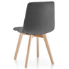 Jídelní židle, šedá, sametová látka, CT-V4081 GREY4