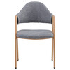 Jídelní židle, šedá, látka, DCL-F4062 GREY2