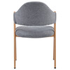 Jídelní židle, šedá, látka, DCL-F4062 GREY2