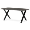 Jídelní stůl 160x90cm, mdf, šedý dub, HT-F4316 GREY
