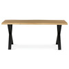 Jídelní stůl 180x90cm, mdf, divoký dub, HT-F4318 OAK