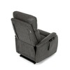 Polohovací křeslo, elektrické kabelové ovládání, černá, látka vintage, TV-L8904 BK3