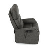 Polohovací křeslo, elektrické kabelové ovládání, černá, látka vintage, TV-L8904 BK3