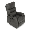 Polohovací křeslo, elektrické kabelové ovládání, černá, látka vintage, TV-L8904 BK3