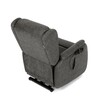 Polohovací křeslo, elektrické kabelové ovládání, černá, látka vintage, TV-L8902 BK3