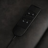 Polohovací křeslo, elektrické kabelové ovládání, černá, látka vintage, TV-L8902 BK3