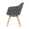 Jídelní židle, černá, látka vintage, DCH-435 BK3