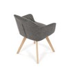 Jídelní židle, černá, látka vintage, DCH-435 BK3