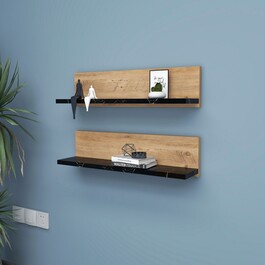 SHELF nástěnné police, černá