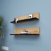 SHELF nástěnné police, černá