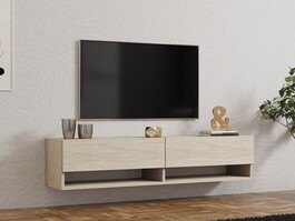 ARGES závěsný TV stolek, traventine
