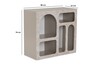 LESSA policový regál, traventine