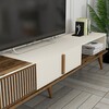 MILAN ALT TV stolek na nožičkách, ořech/krémová