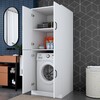 KD109 skříňka na pračku s dvířky, bílá