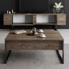 LUXE SET obývací sestava, ořech/černá