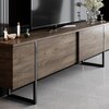 LUXE SET obývací sestava, ořech/černá