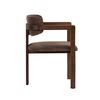 TOSCANA pohodlná jídelní židle z masivu, hnědá/tmavý ořech