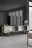 LUXE SET obývací sestava, traventine/zlatá