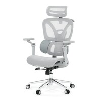 Kancelářská židle, synchronní mechanismus, šedá síťovina, KA-B2363 GREY