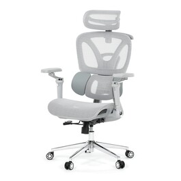 Kancelářská židle, synchronní mechanismus, šedá síťovina, KA-B2363 GREY