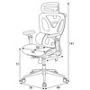 Kancelářská židle, synchronní mechanismus, černá síťovina, KA-B2363 BK