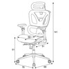 Kancelářská židle, synchronní mechanismus, černá síťovina, KA-B2361 BK