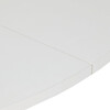 Jídelní stůl rozkládací 120-160x120 cm, melamin, bílá, DT-I1120 WT