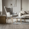 Relaxační křeslo, šedá, látka bouclé, AK-319 GREY2